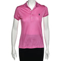Ralph Lauren Pink Cotton Pique Short Sleeve Polo T-Shirt