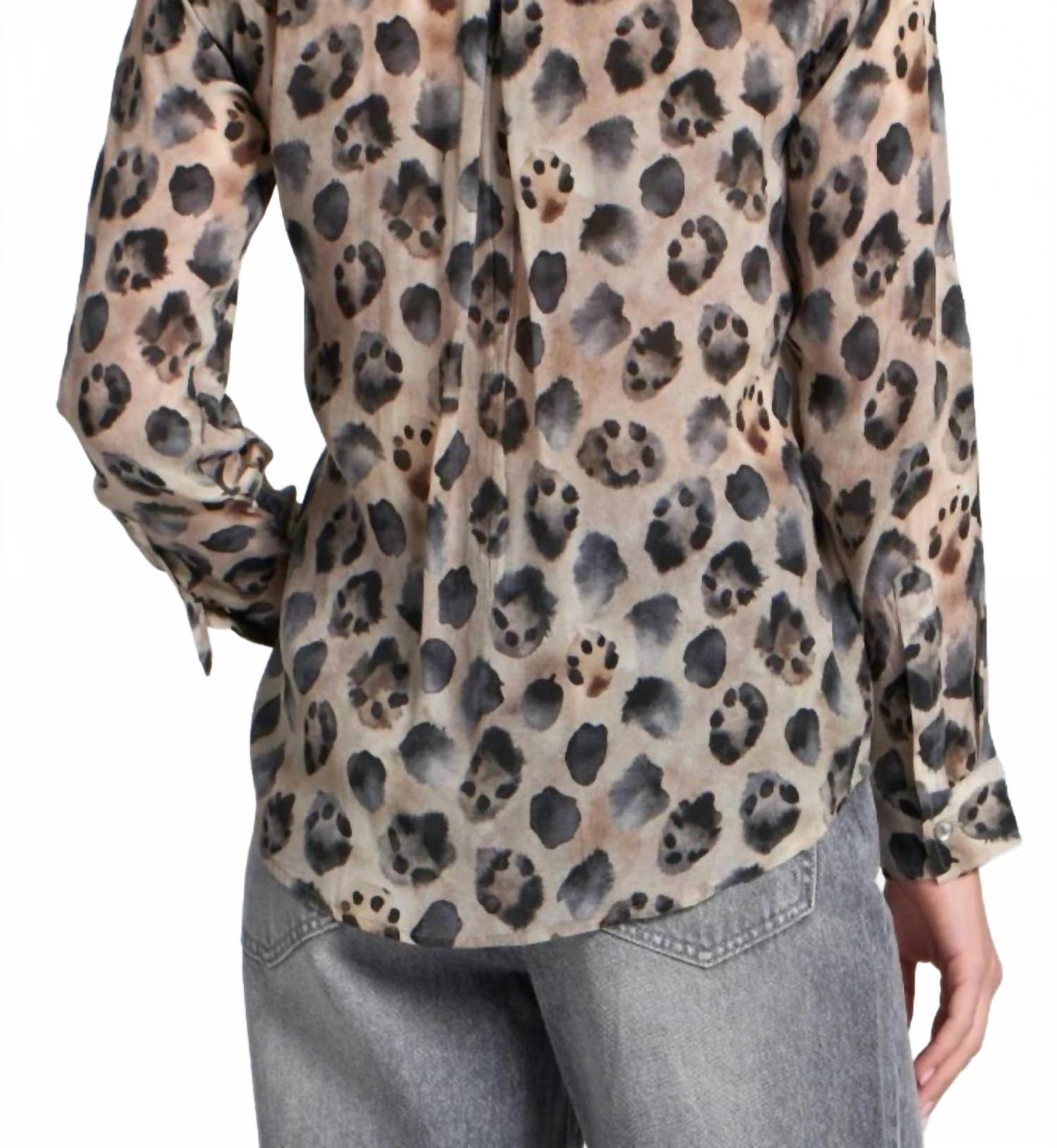 High Road Long Sleeve Blouse In Latte