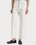 Betty Bull Jeans In Off White