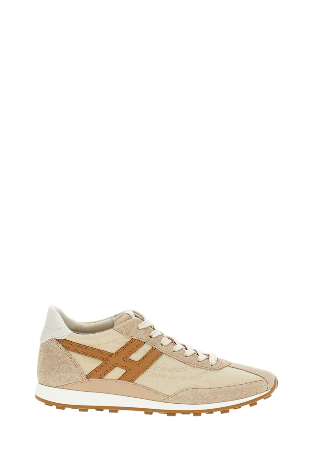 Beige Hogan H699 Allacciato H Sneakers