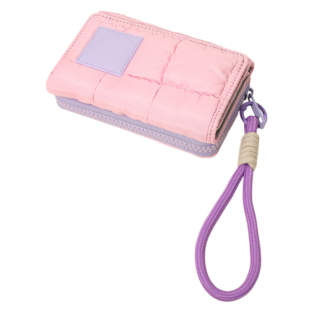 Compact Zip Around Wristlet Wallet