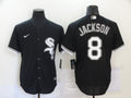 Men's Chicago White Sox Bo Jackson #8 Black Replica Baseball Jersey1
