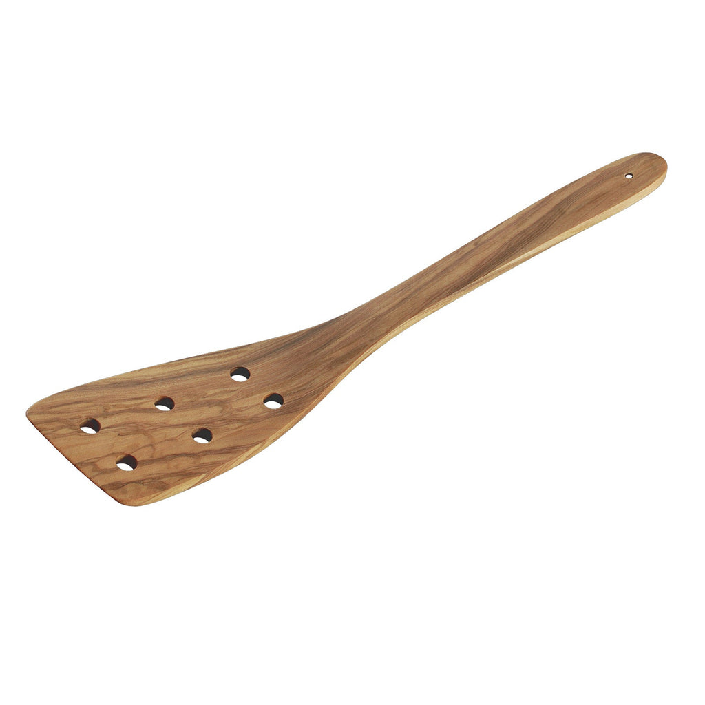 Cilio Toscana Olivewood Perforated Turner, 11.8-Inch
