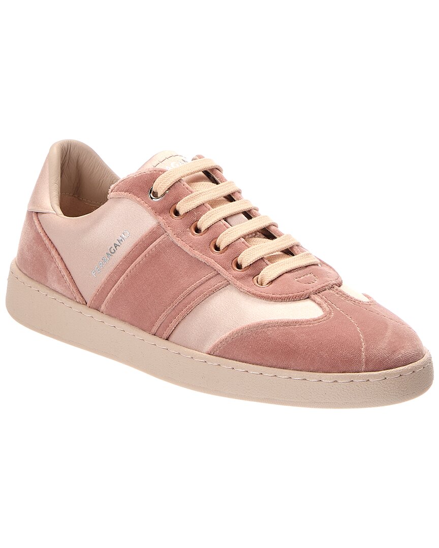 Ferragamo Dracone Velvet Sneaker