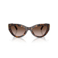 Cat-Eye Sunglasses With Tortoiseshell Frame And Gold Embellishments