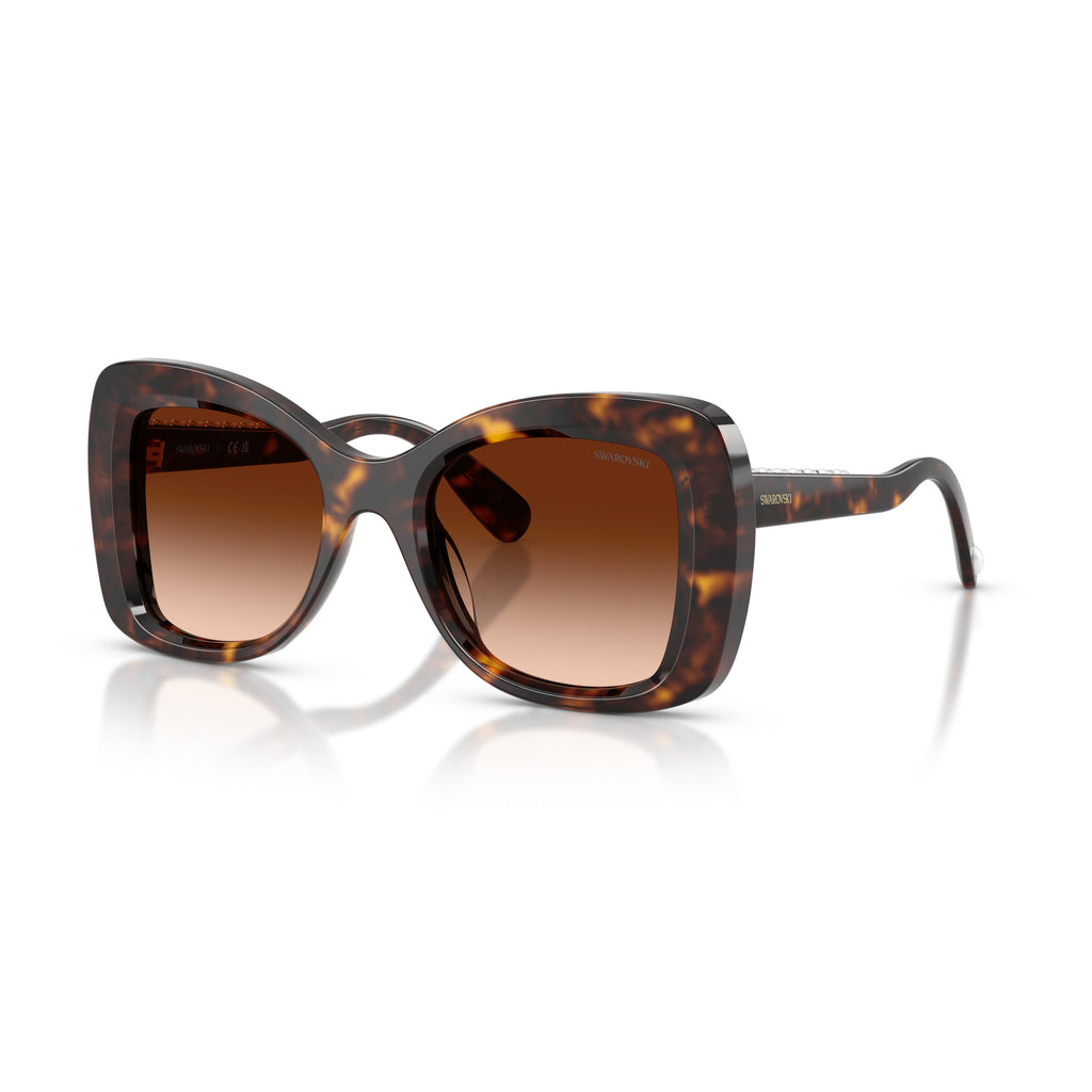 0Sk6062U Bold Oversized Square Sunglasses with Tortoiseshell Acetate Frame