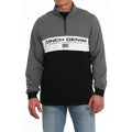 Colorblock Quarter-Zip Pullover Sweater In Multi
