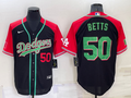 Men's Los Angeles Dodgers Mookie Betts #50 Black Alternate Game jersey