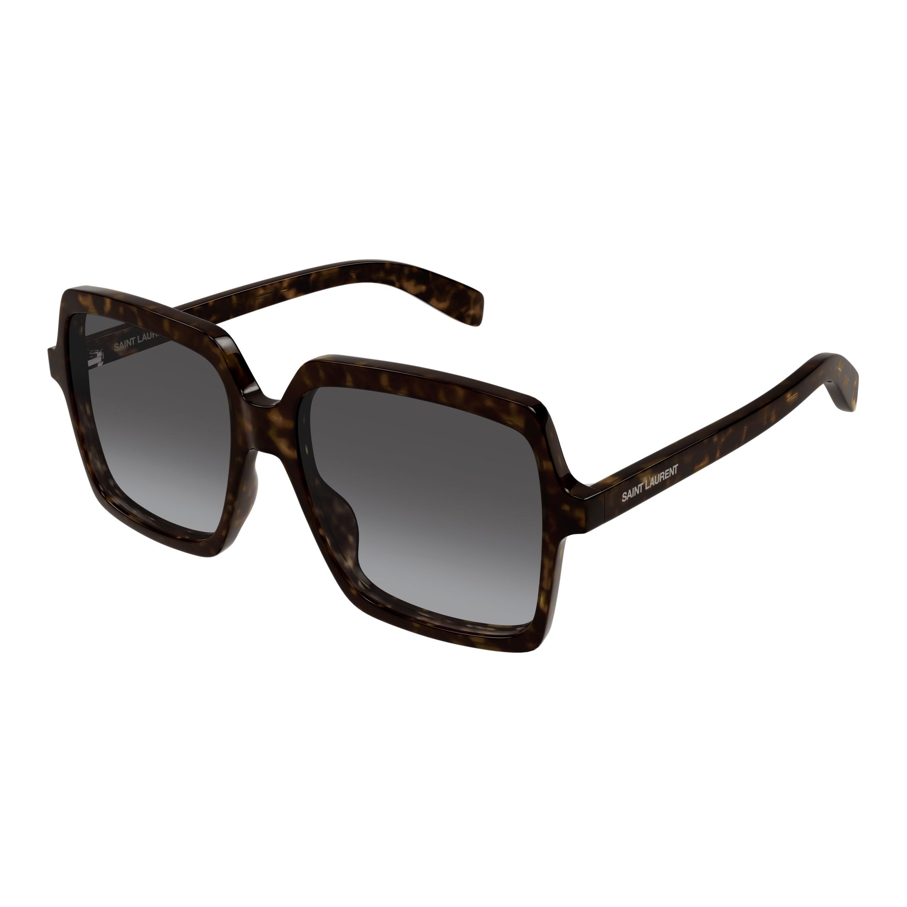 Oversized Square Sunglasses With Tortoiseshell Pattern And Gradient Lenses
