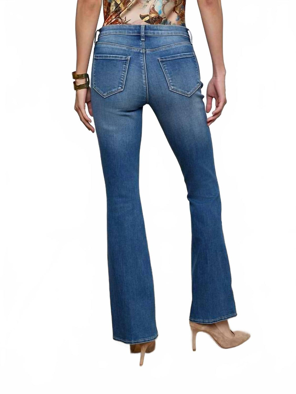 Cara Low Rise Bootcut Jean In Cambridge