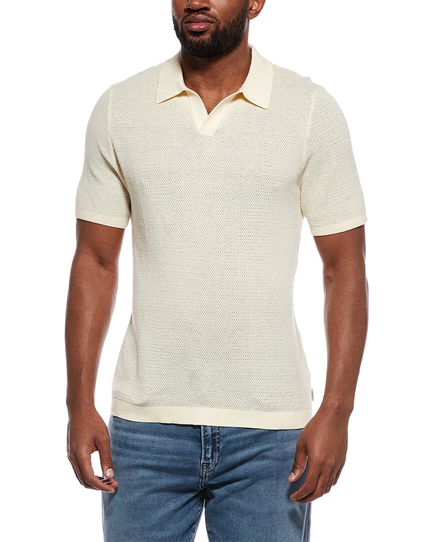 Onia Textured Johnny Collar Polo Shirt