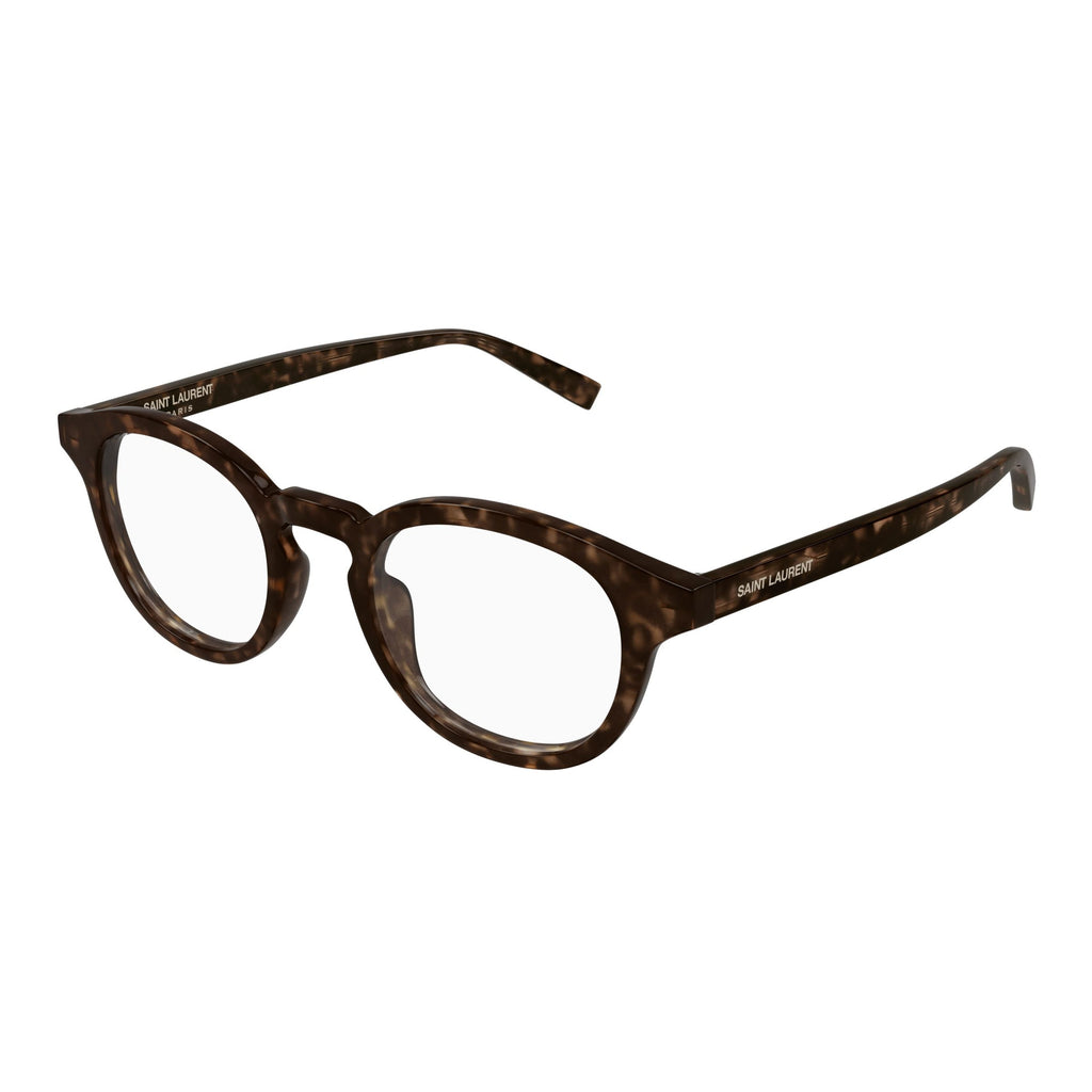 Round Tortoiseshell Frame Eyeglasses With Keyhole Bridge