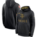 Men's Minnesota Vikings NFL 2020 Salute to Service Hoodie1 Black