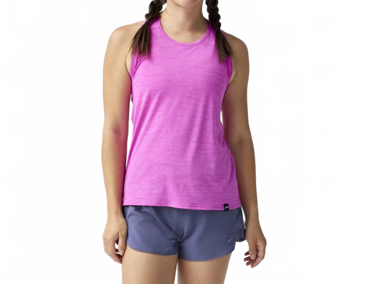 Luxe Tank Top In Heather Magenta
