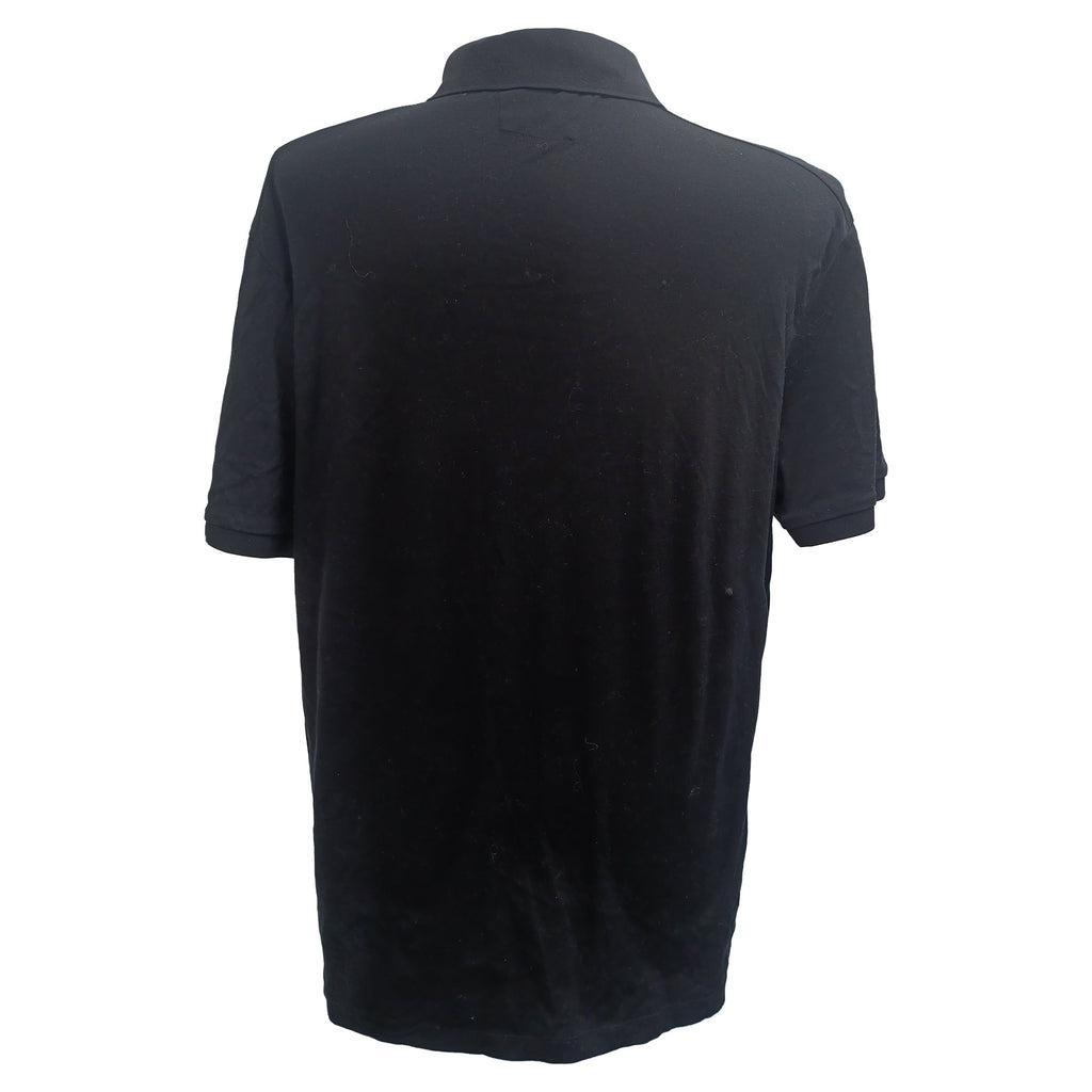 Boss Regular-Fit Polo Shirt in Black Cotton