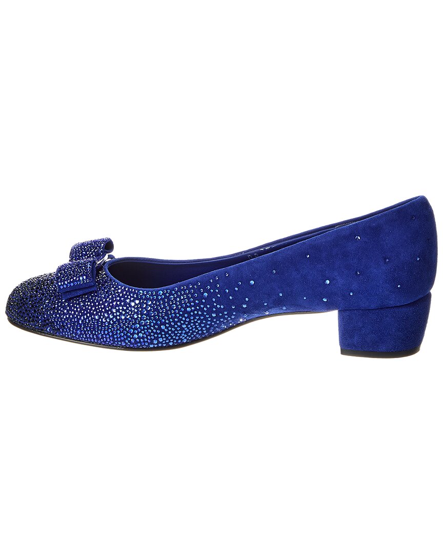 Ferragamo Vara Suede Pump