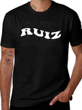 Retro Ruiz T-Shirt - Black Cotton Tee