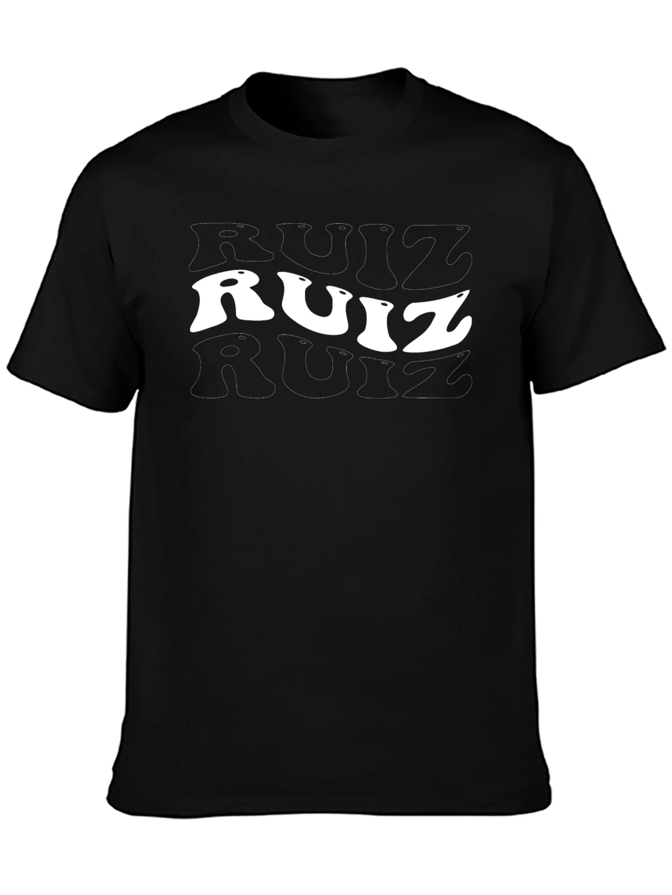 Retro Ruiz T-Shirt - Black Cotton Tee
