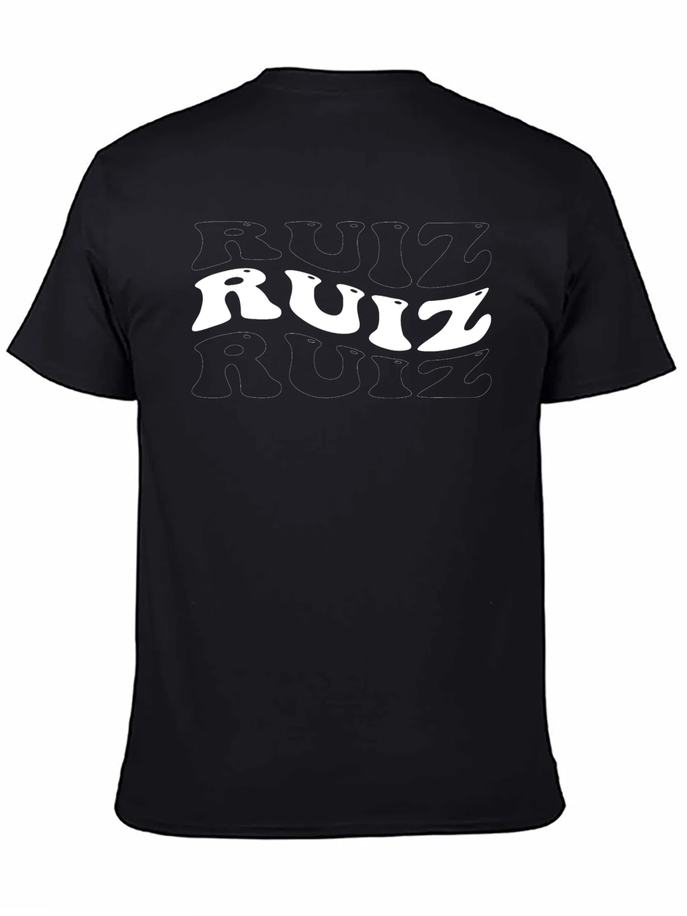 Retro Ruiz T-Shirt - Black Cotton Tee