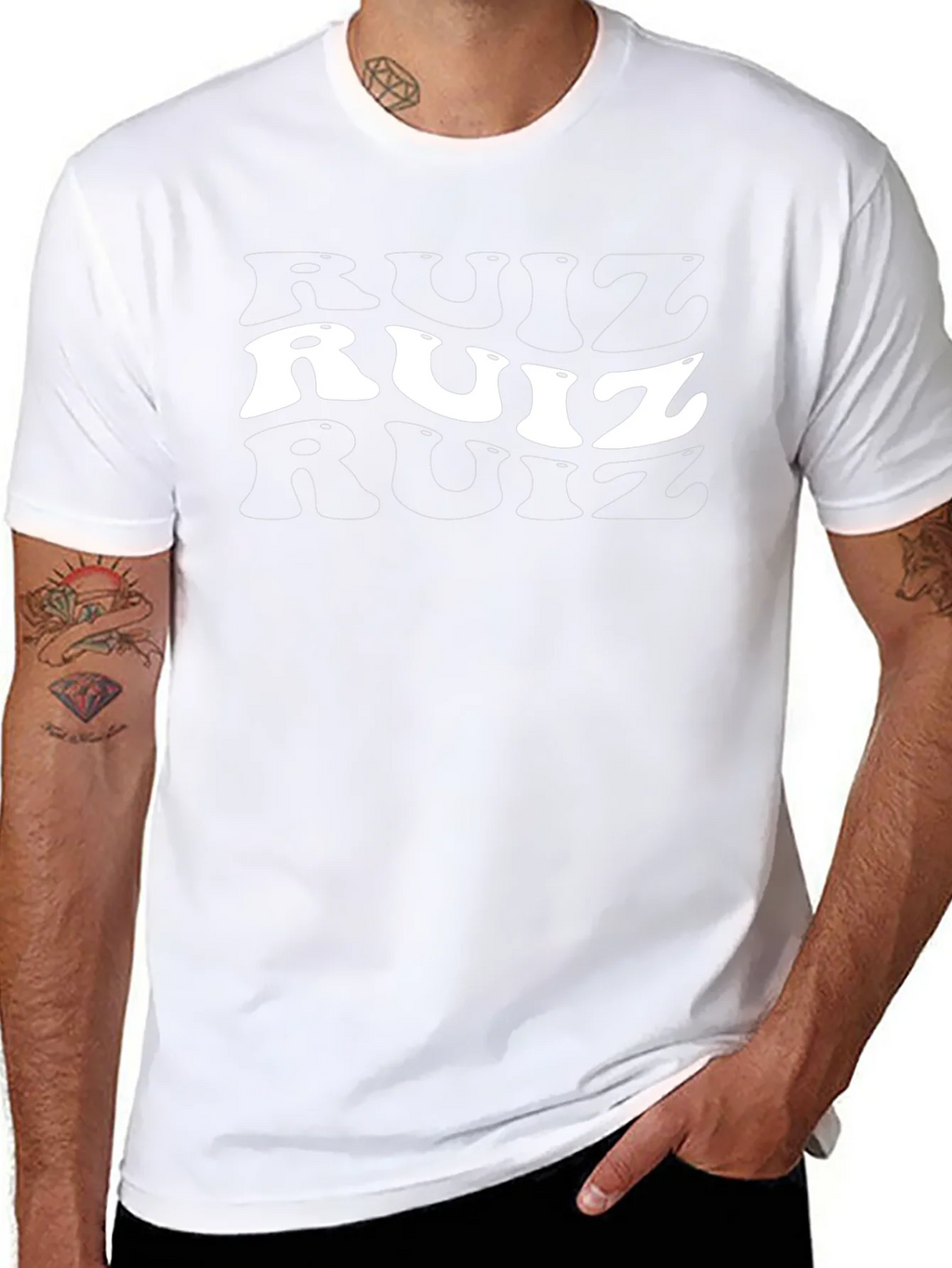 Retro Ruiz T-Shirt - Black Cotton Tee