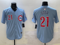 Men's Chicago Cubs Sammy Sosa #21 Baby Blue 2nd Alternate Limited Player Jersey1