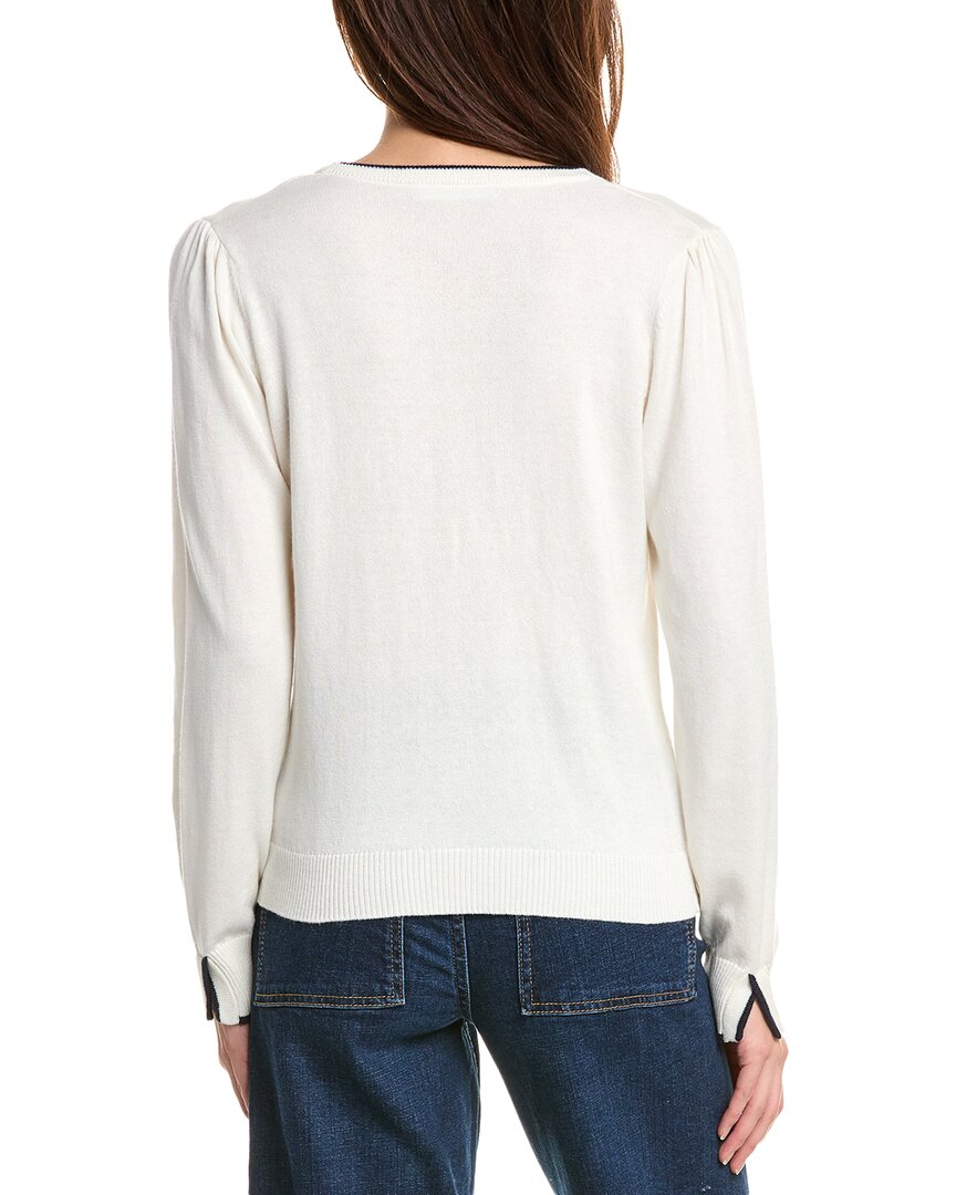 Hannah Rose Pearl Button Trimmed Cashmere-Blend Cardigan