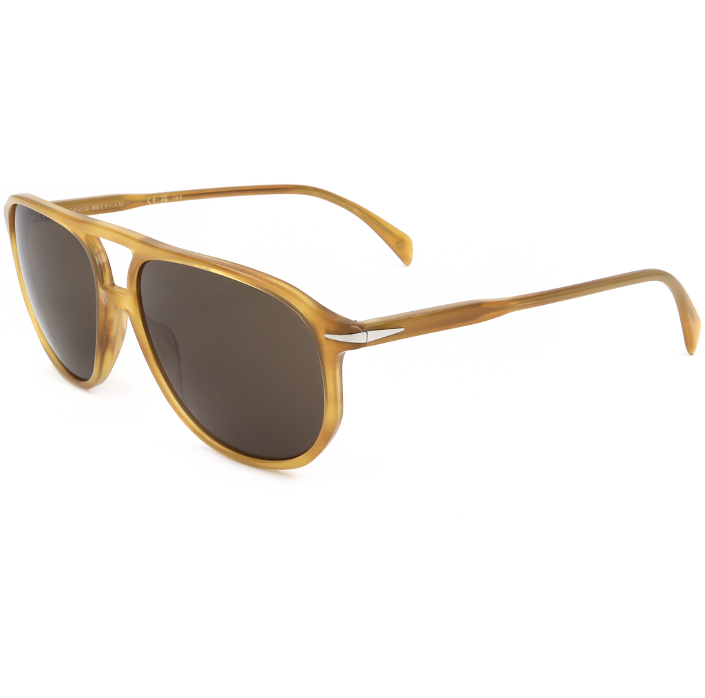 David Beckham Men's 58 mm Yellow Sunglasses