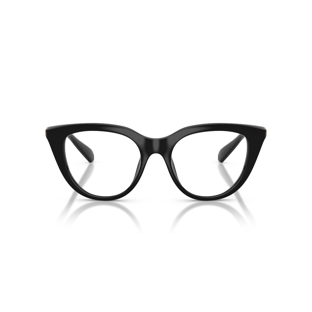 0Sk2052 Bold Cat-Eye Eyeglasses with Gold Accents