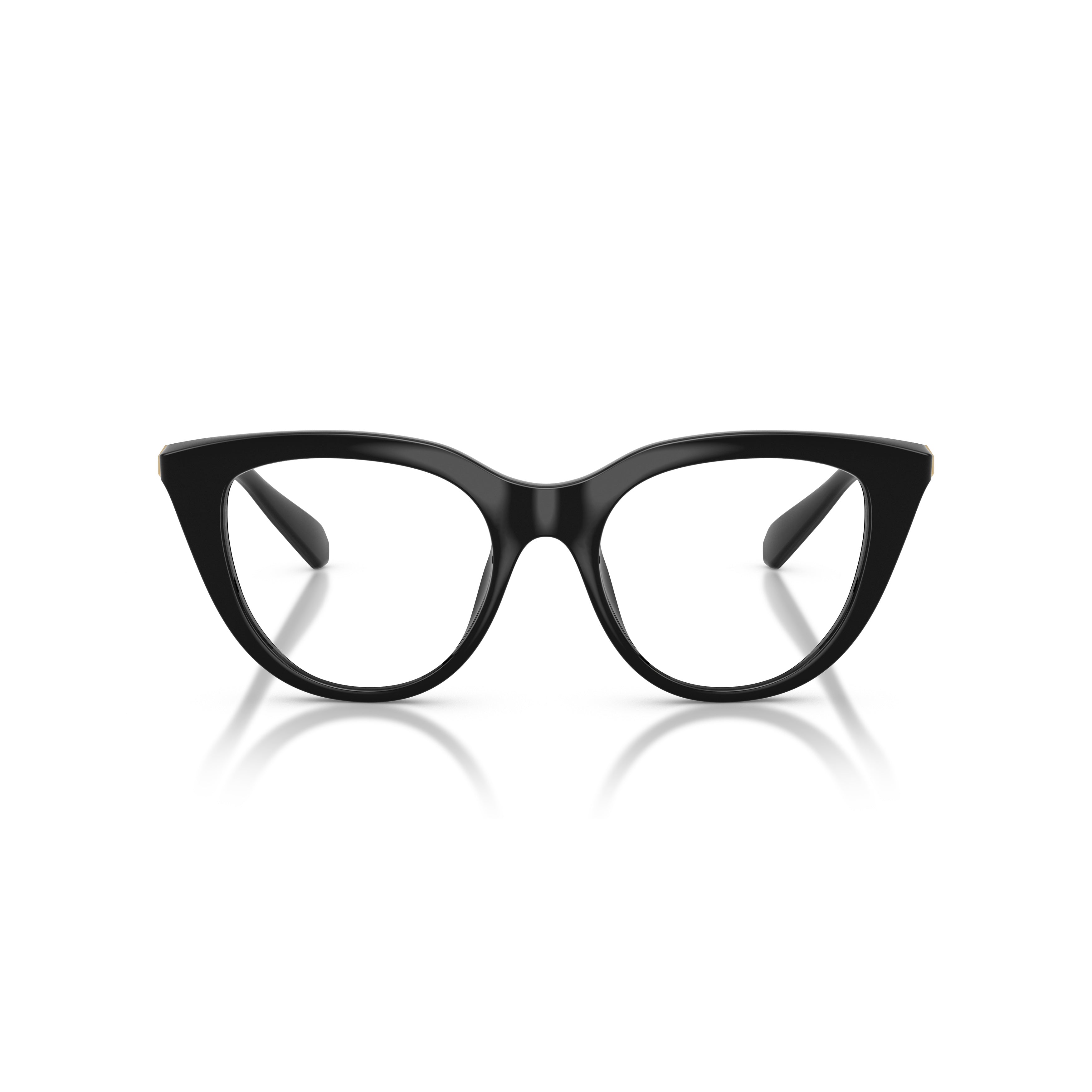 0Sk2052 Bold Cat-Eye Eyeglasses with Gold Accents