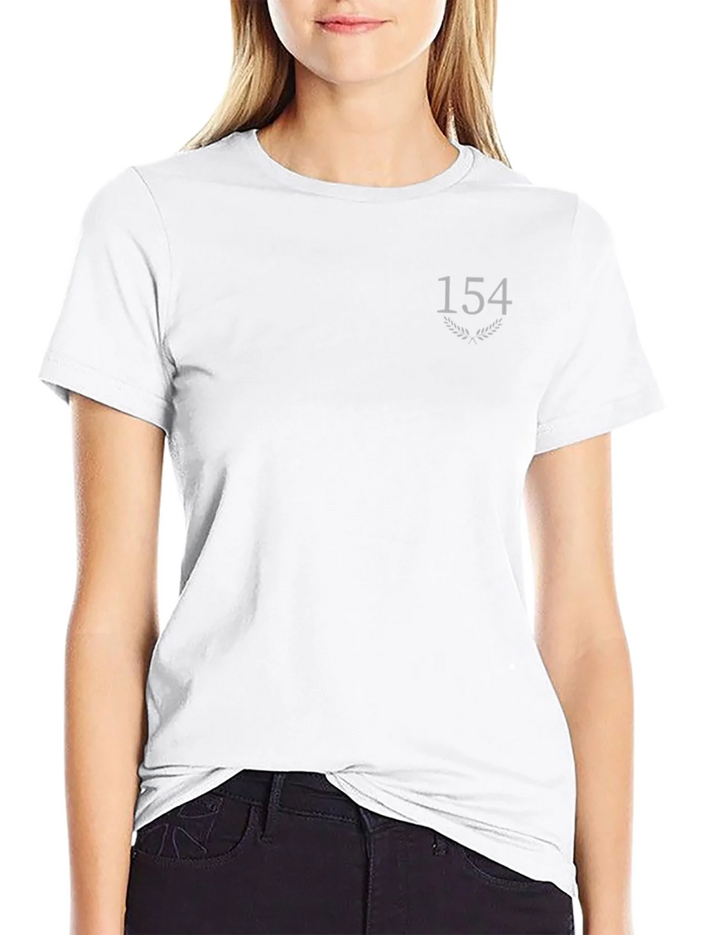 Black T-Shirt with 154 Graphic