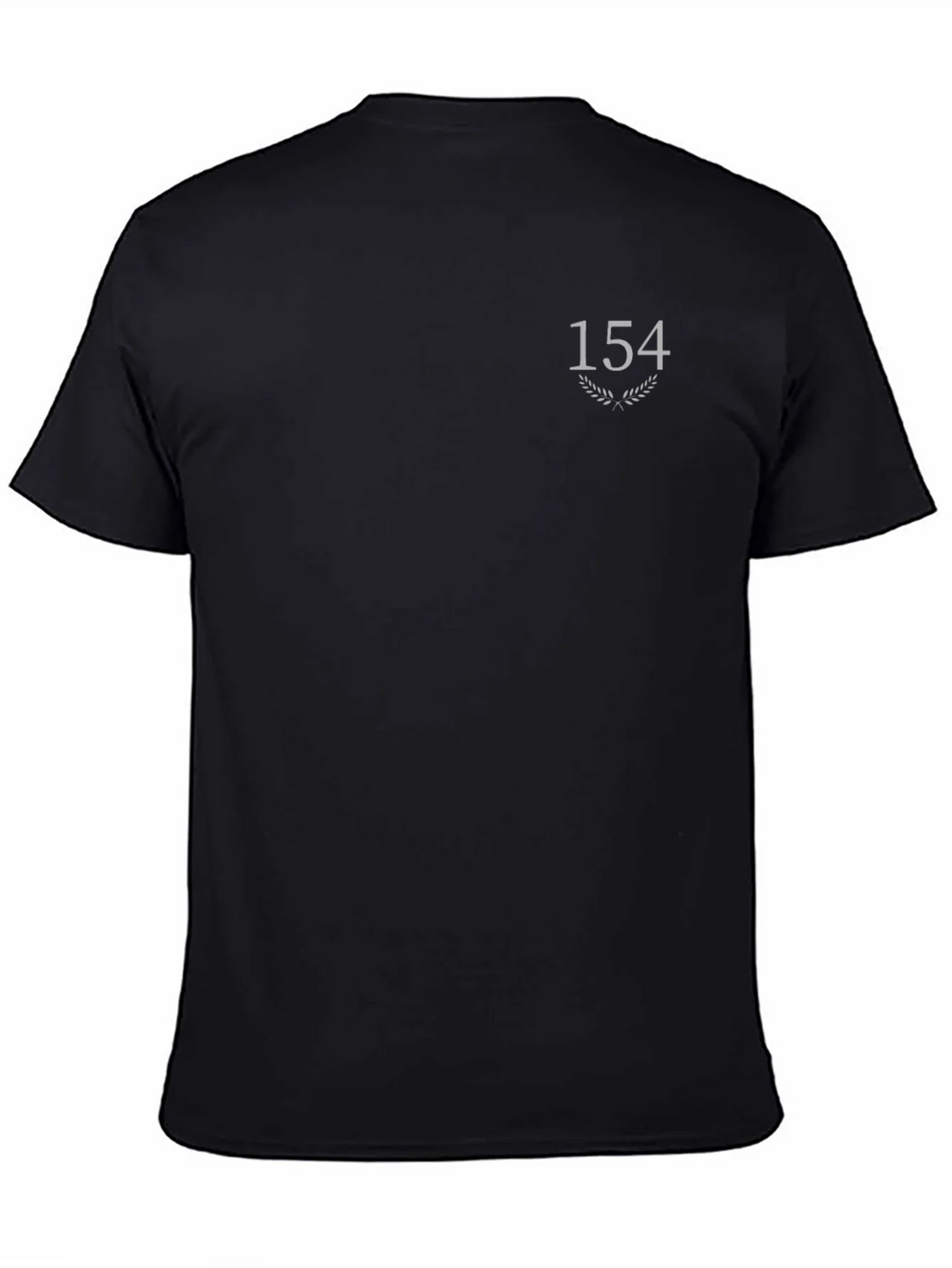 Black T-Shirt with 154 Graphic