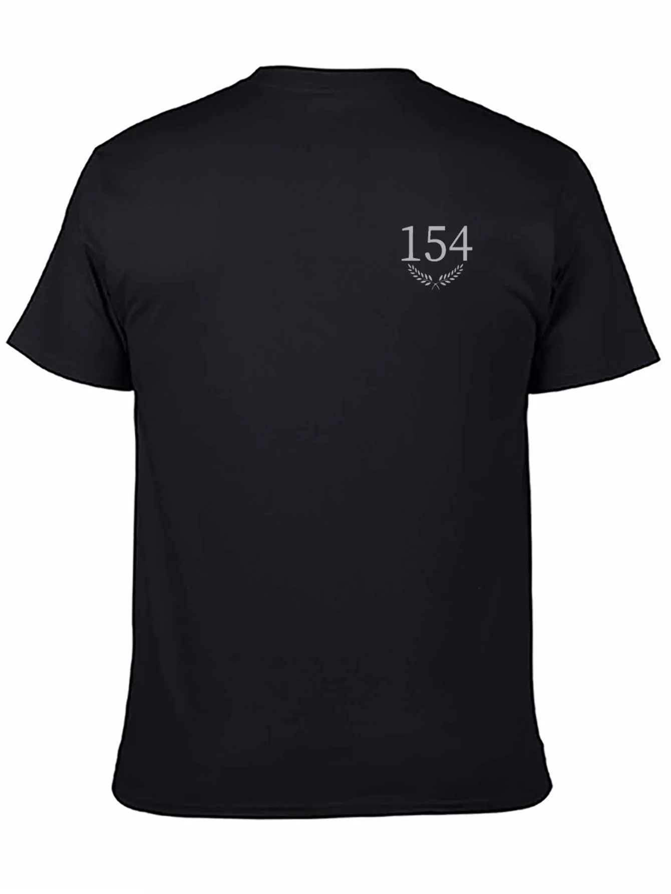 Black T-Shirt with 154 Graphic