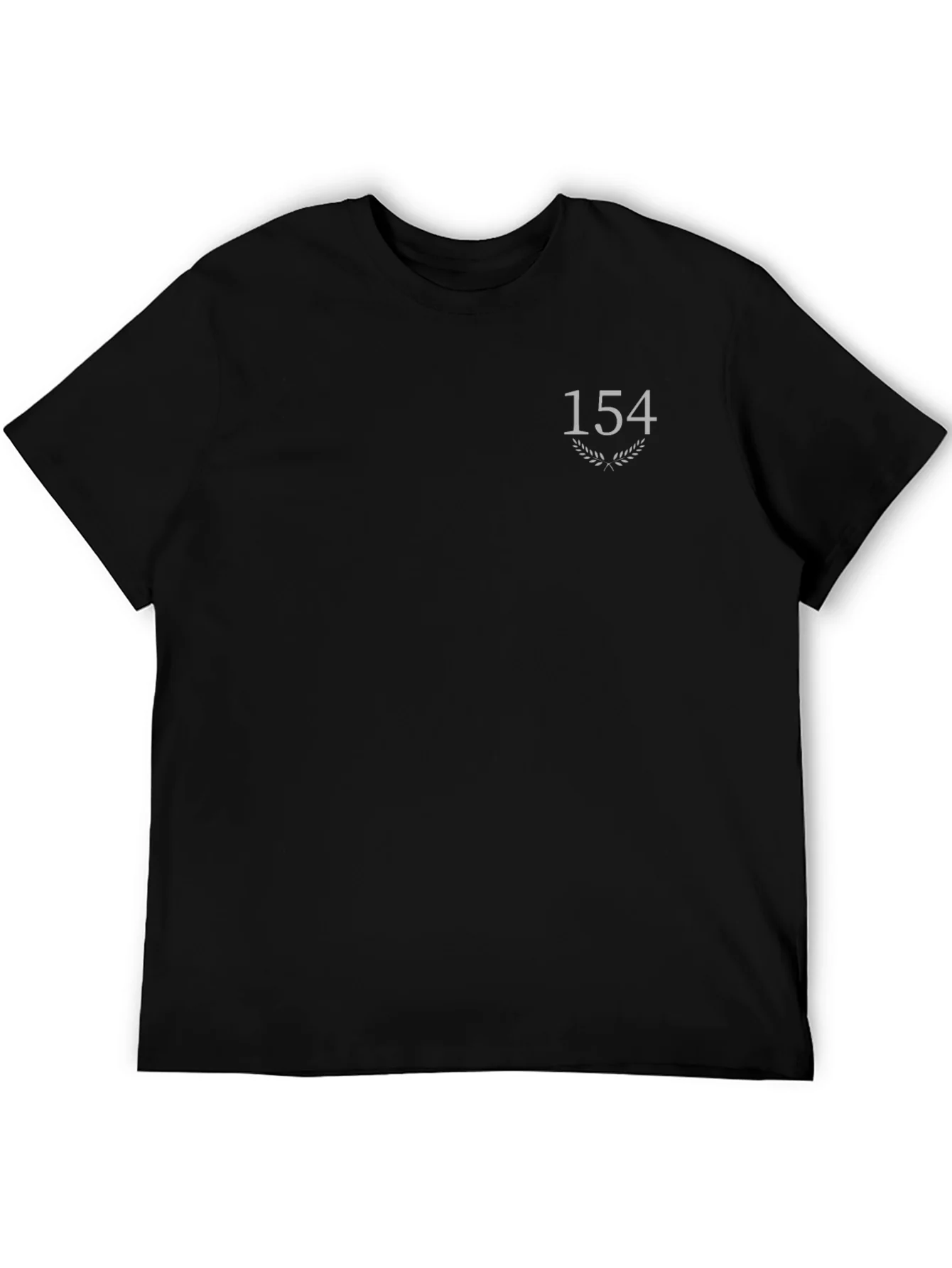 Black T-Shirt with 154 Graphic