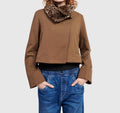 Urban Snug Moto Jacket In Camel