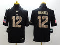 Men's New York Jets Joe Namath #12 Black Player Game Jersey1
