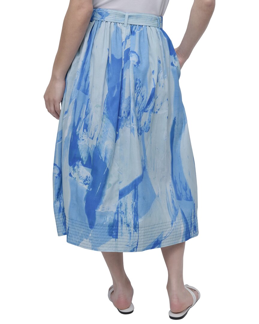DKNY Pull-On Printed Skirt