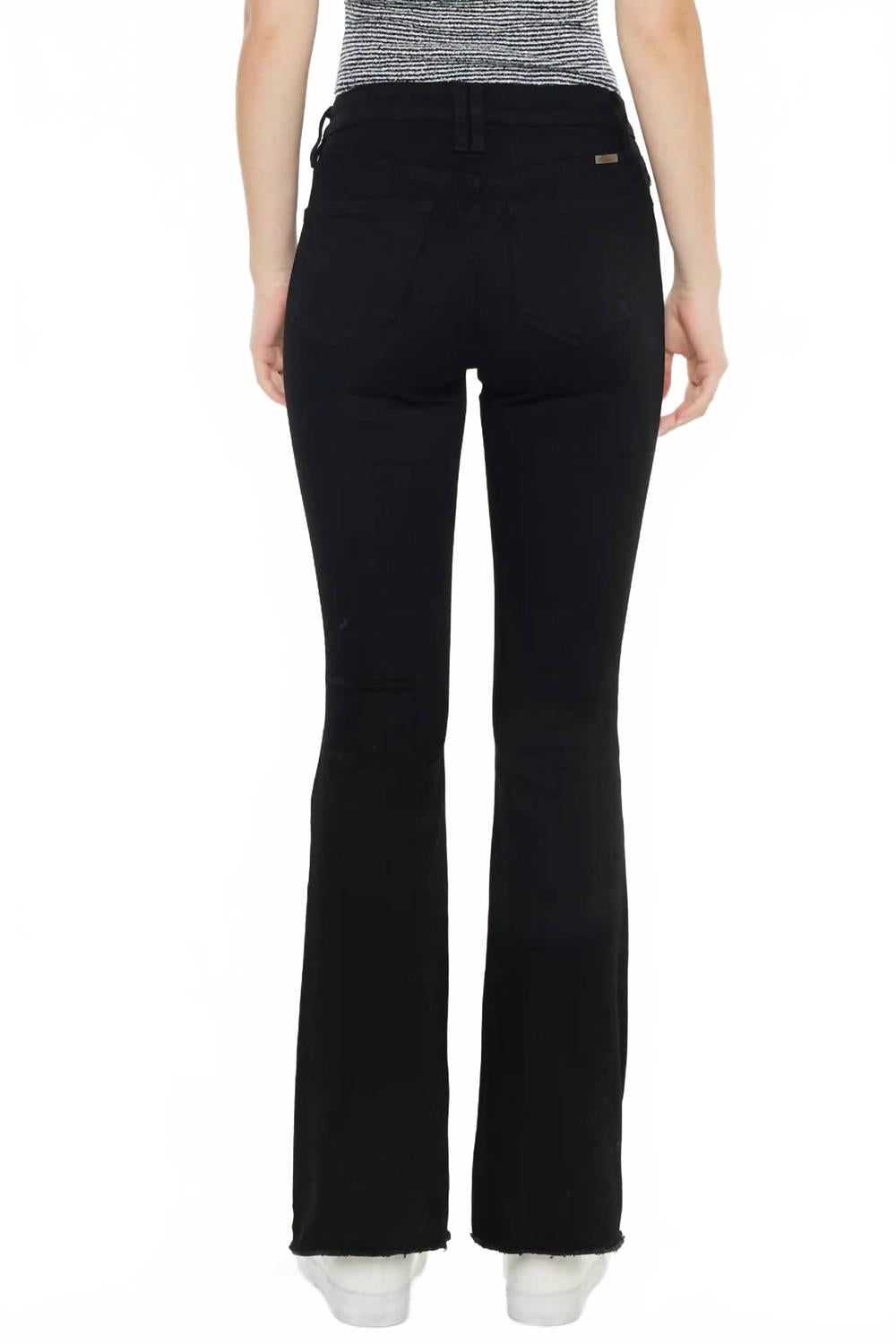 High Rise Bootcut Jean In Black