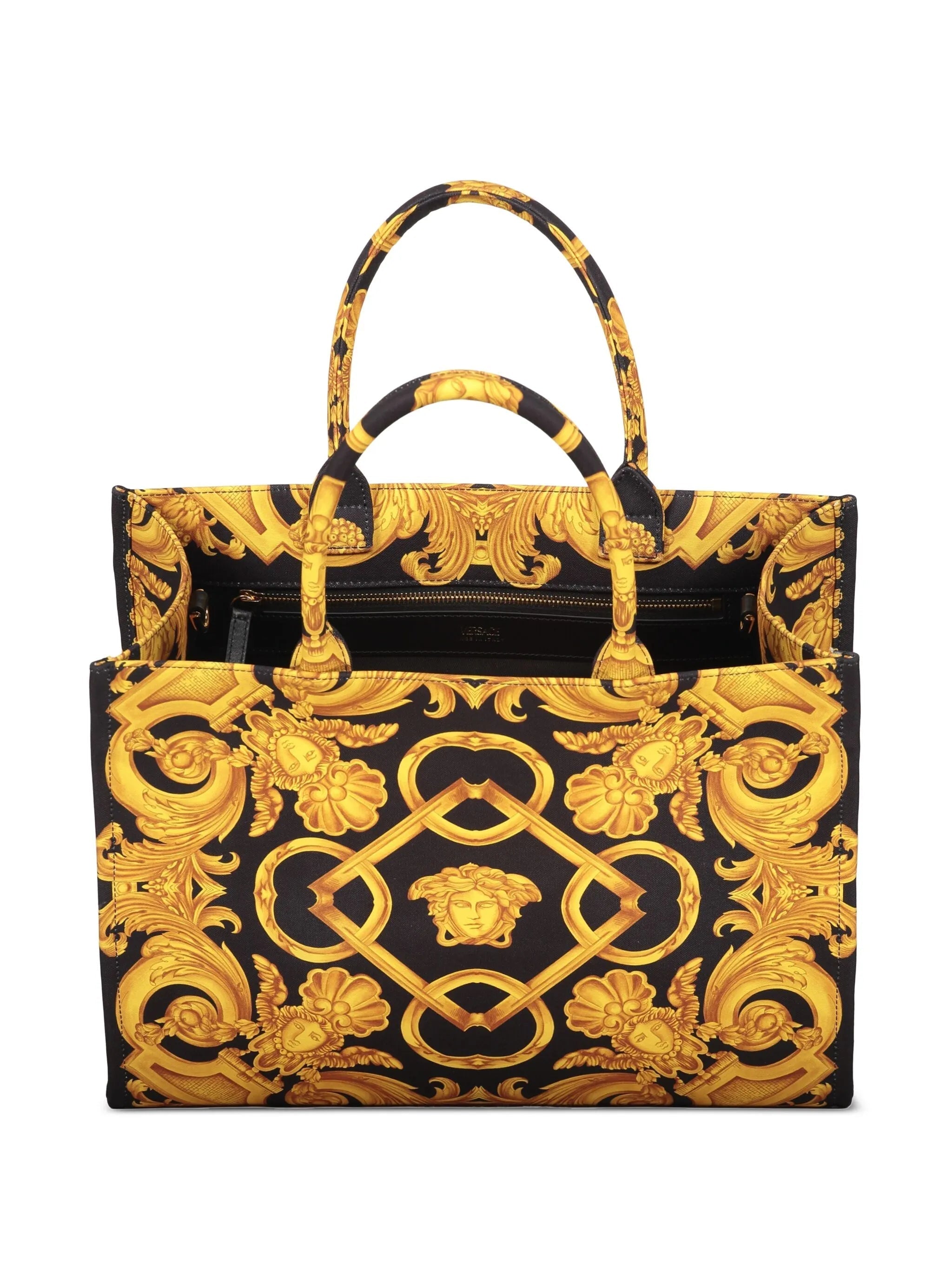 Versace Medusa Barocco Canvas Tote Bag