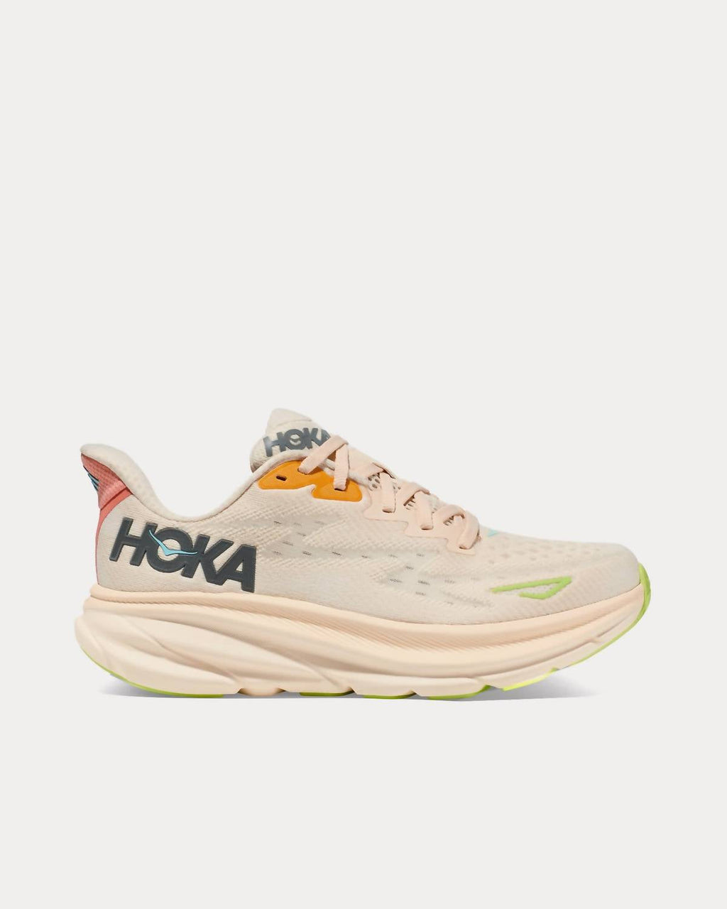 Women's Clifton 9 Running Shoes In Vanilla Astral