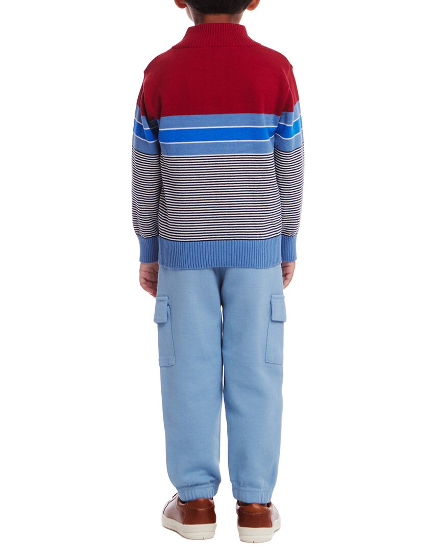 Andy & Evan Striped Sweater & Jogger Set