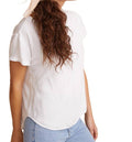 Vneck Tee In White