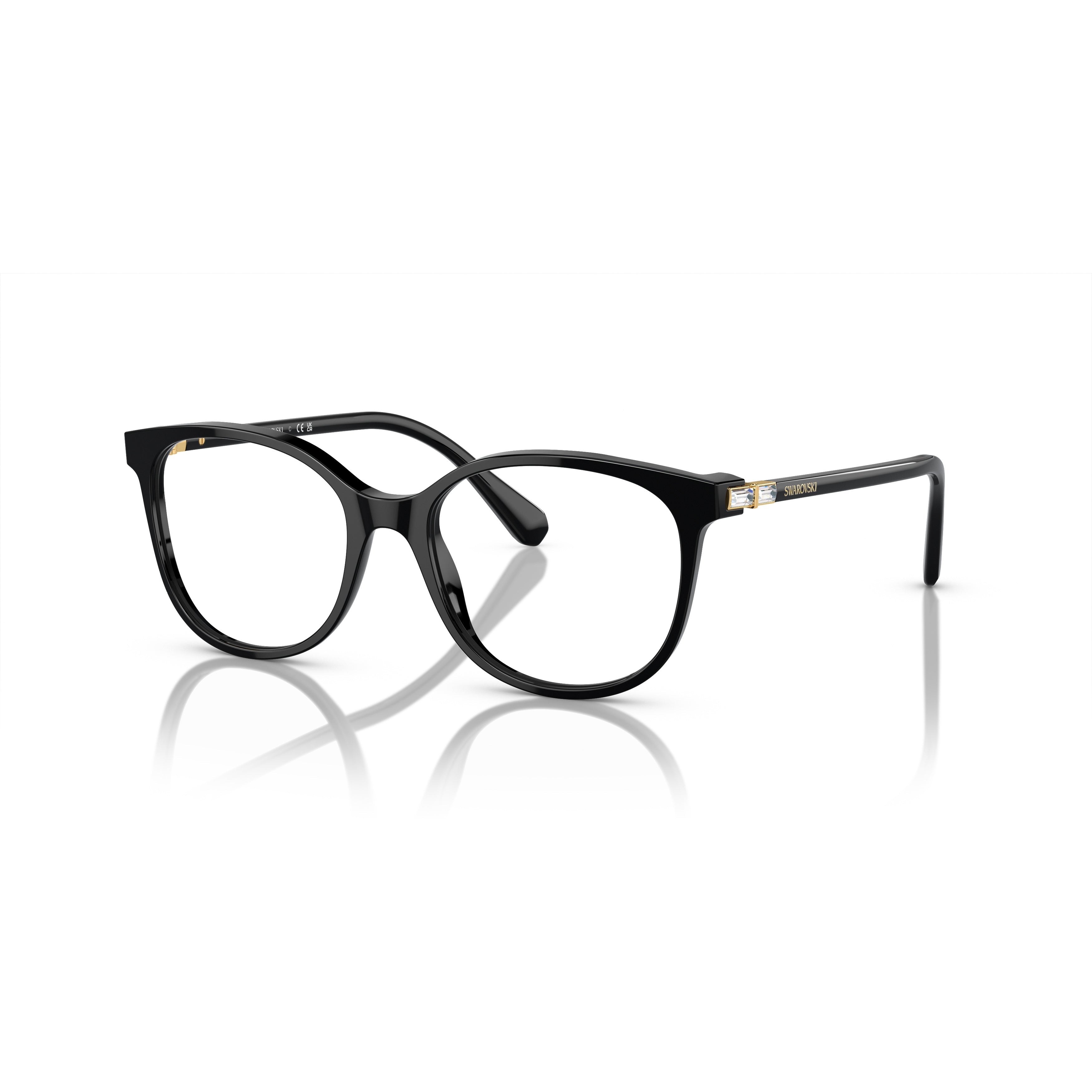 0Sk2002 Square Frame Eyeglasses with Gold Accents