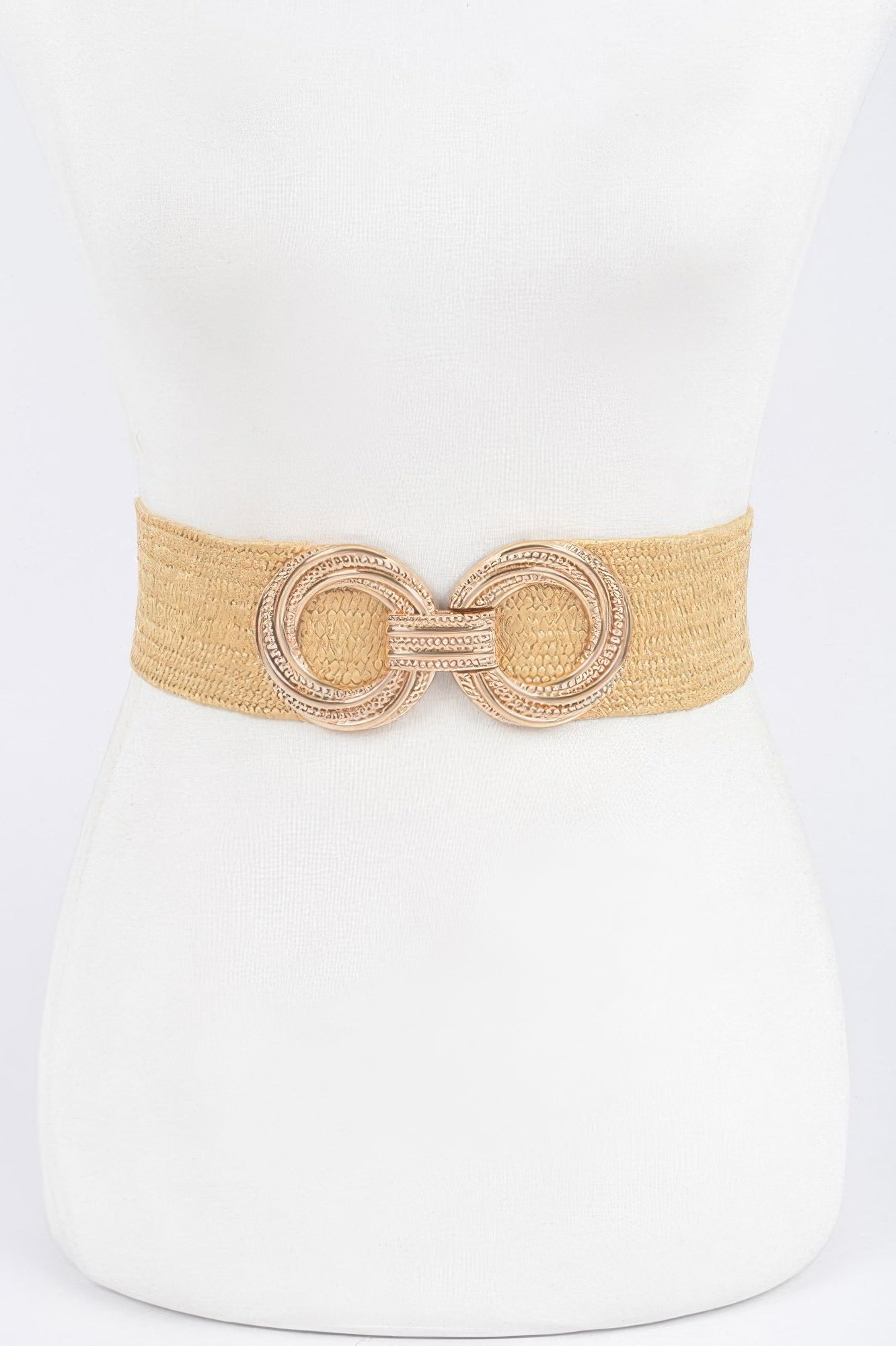 Metal Buckle Stretch Waist Belt