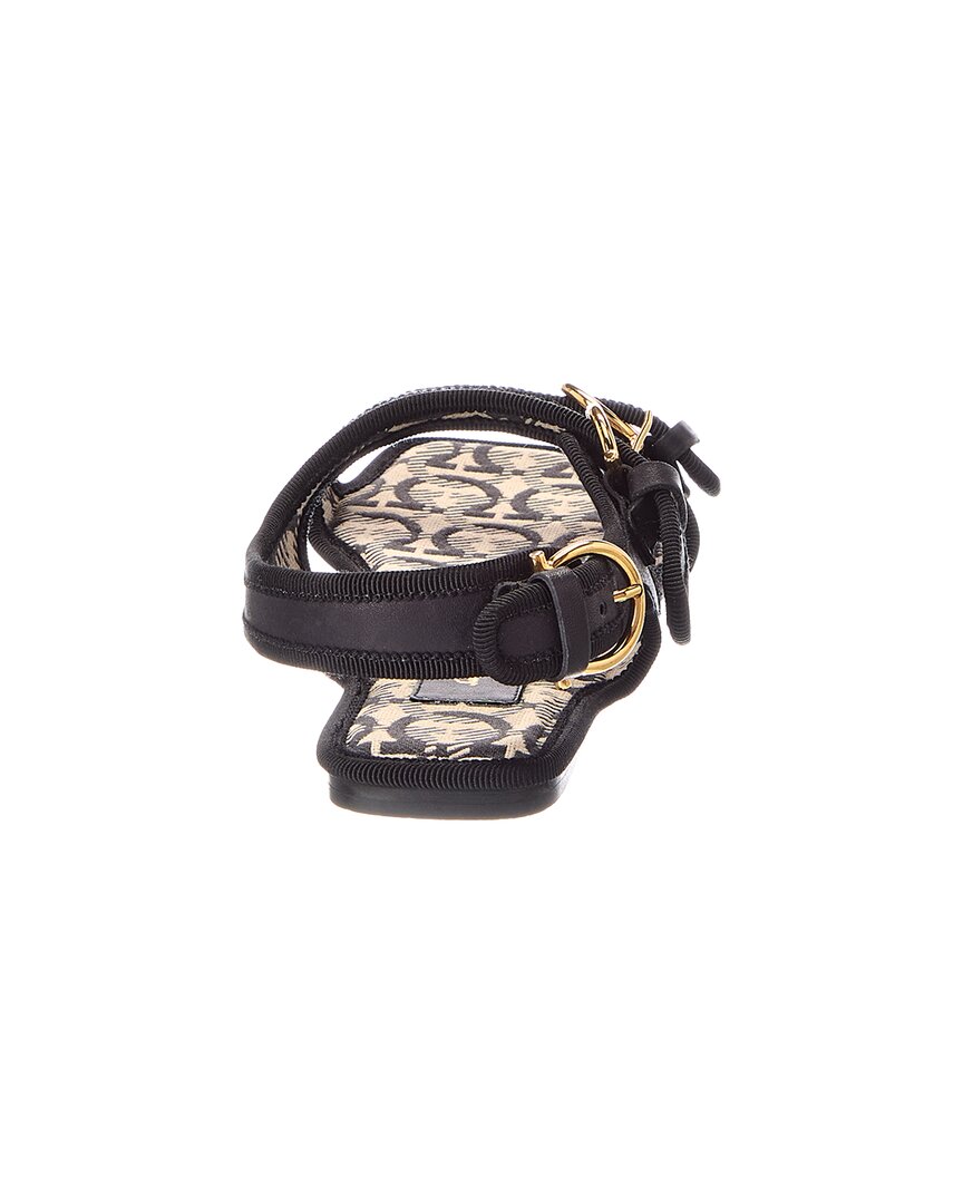 Ferragamo Anteo Leather Flat Sandal