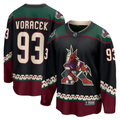 Men's Arizona Coyotes Jakub Voracek #93 Black Home Breakaway jersey