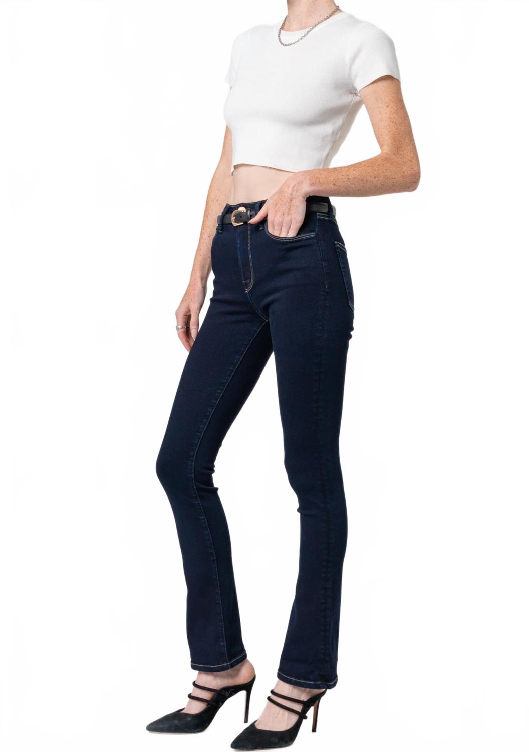 Cora Mid Rise Skinny Boot Jeans In Baikal