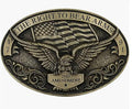Men's Soaring Eagle Arms 2Nd Amendment Buckle In Brass