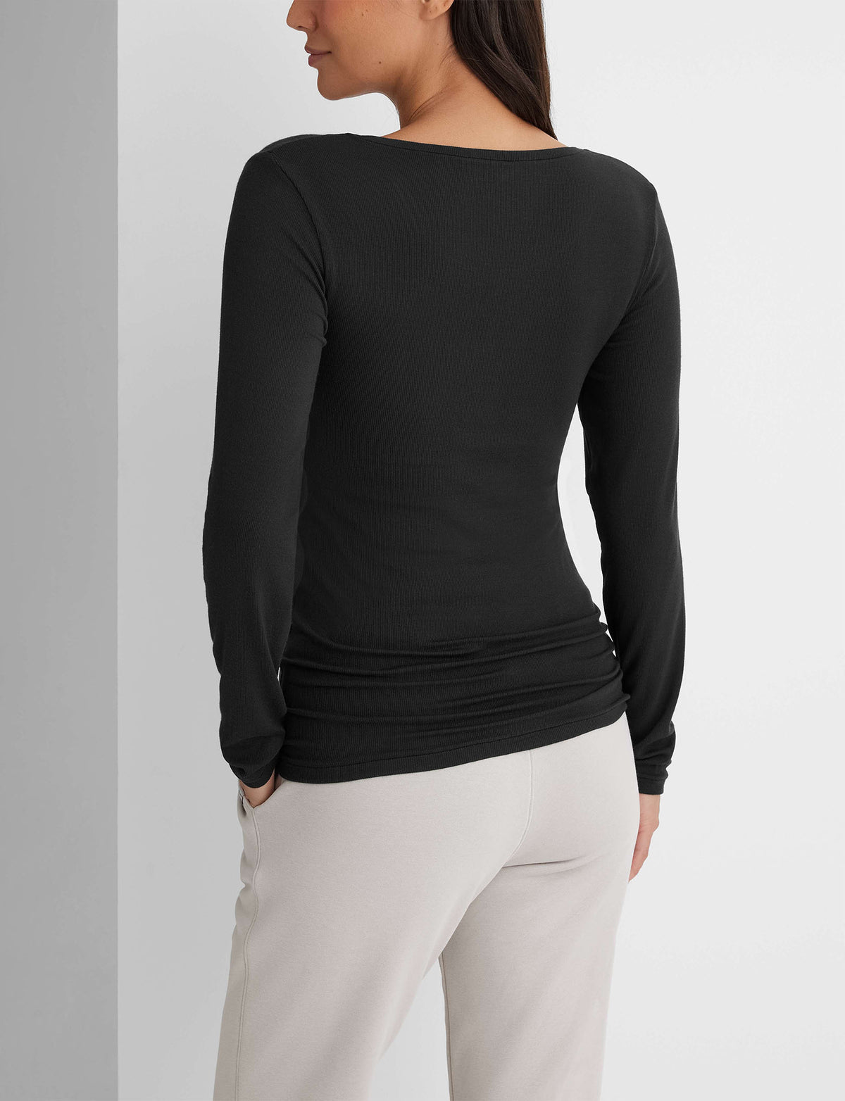 Women's Micro Rib Long Sleeve T-Shirt