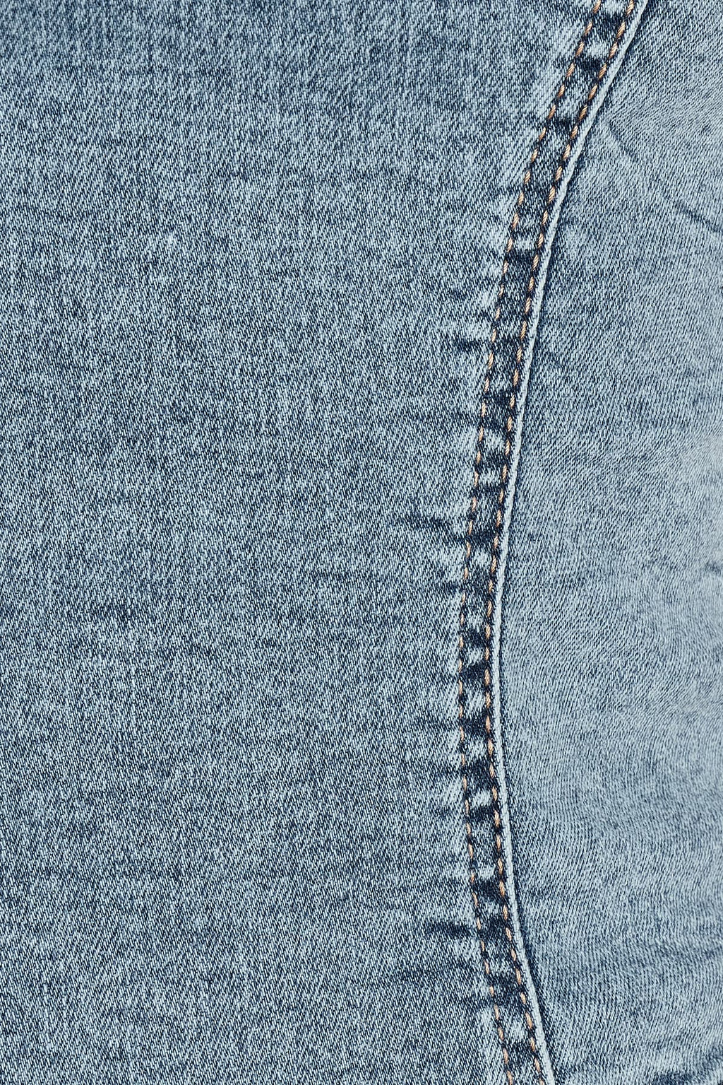 Denim Plunge Halter Top
