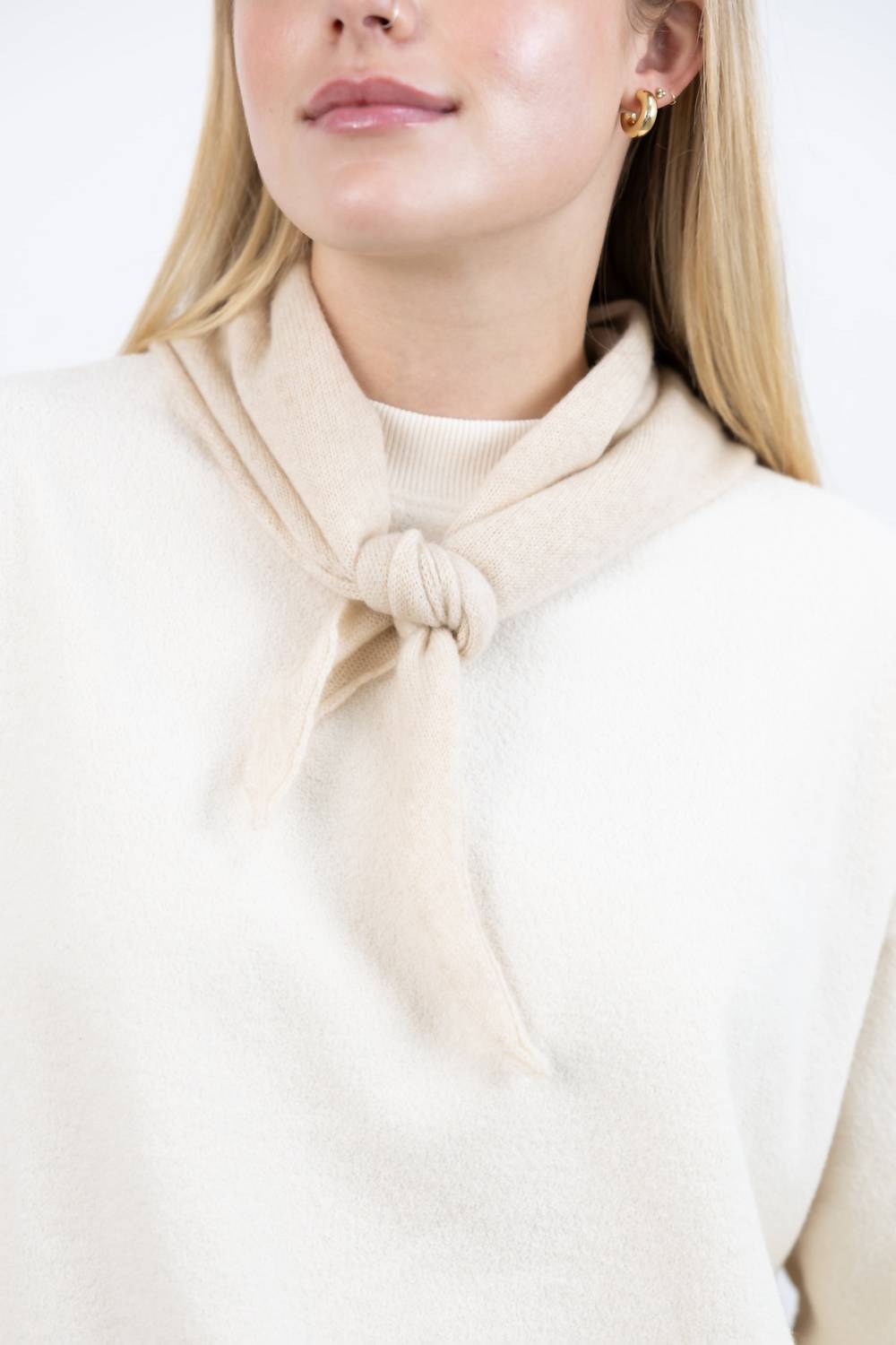 Women's Cashmere Bandana In Oatmeal